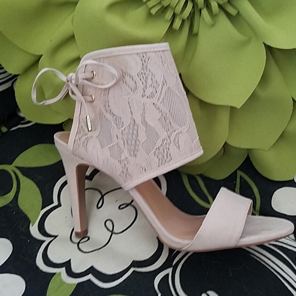 Nude Bootie Heels 7.5